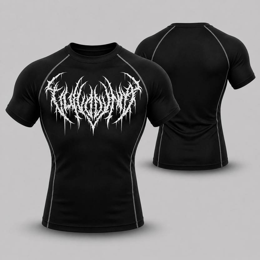 Gym Hound Men Graphic Print Round Neck Polyester Black T-Shirt