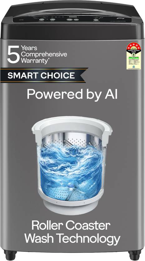 Godrej 7 kg Zero Pressure Technology Fills Tub 60% Faster, Fabris...more