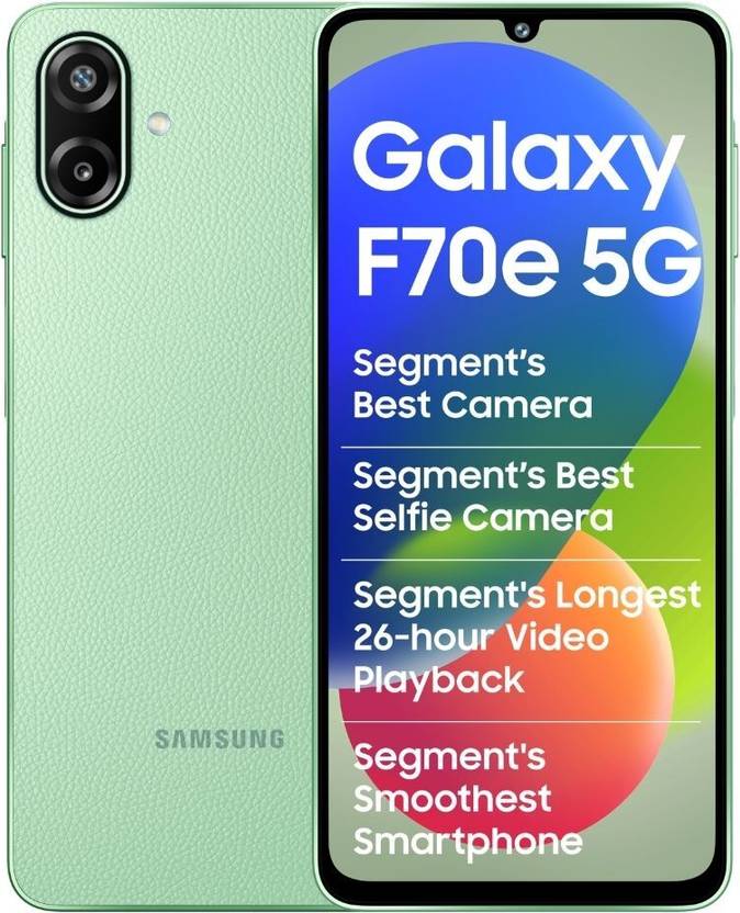 Samsung Galaxy F70e 5G (Limelight Green, 128 GB) (4 GB RAM)